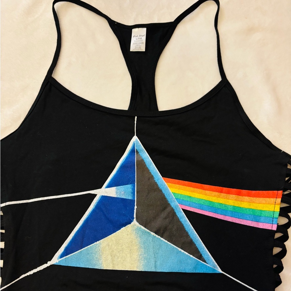 Pink Floyd Black Bodysuit with Prism Design